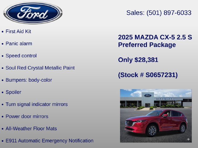Used 2025 MAZDA CX-5 AWD 2.5 S w/ Preferred Package image 30