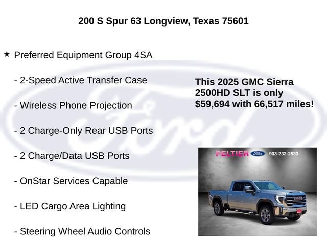 Used 2025 GMC Sierra 2500 SLT w/ Texas SLT Premium Package AWD/4WD image 15