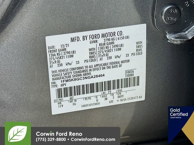 Certified 2022 Ford Explorer ST w/ Equipment Group 401A image 38