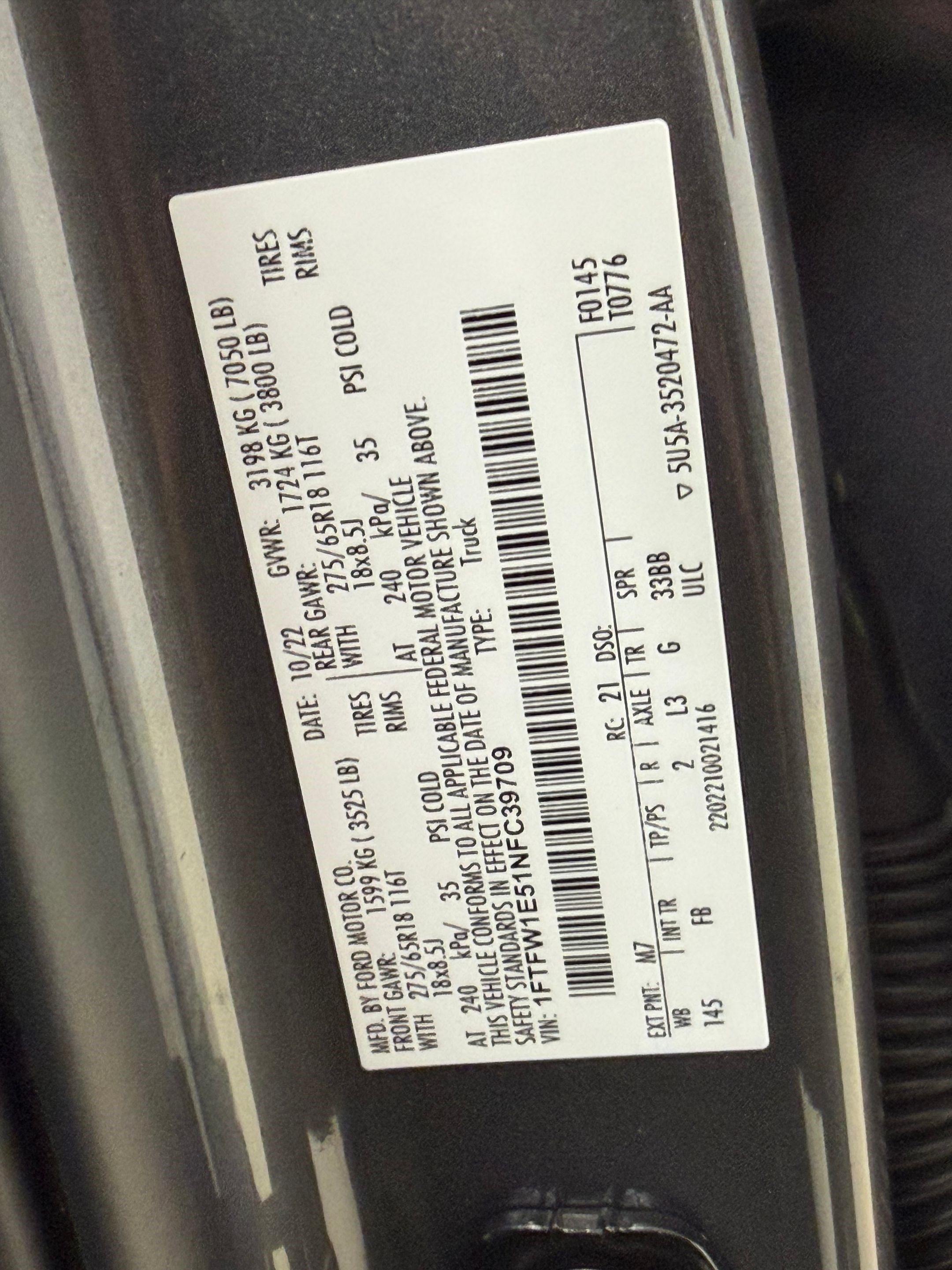 Certified 2022 Ford F150 XLT w/ Equipment Group 302A High AWD/4WD image 25