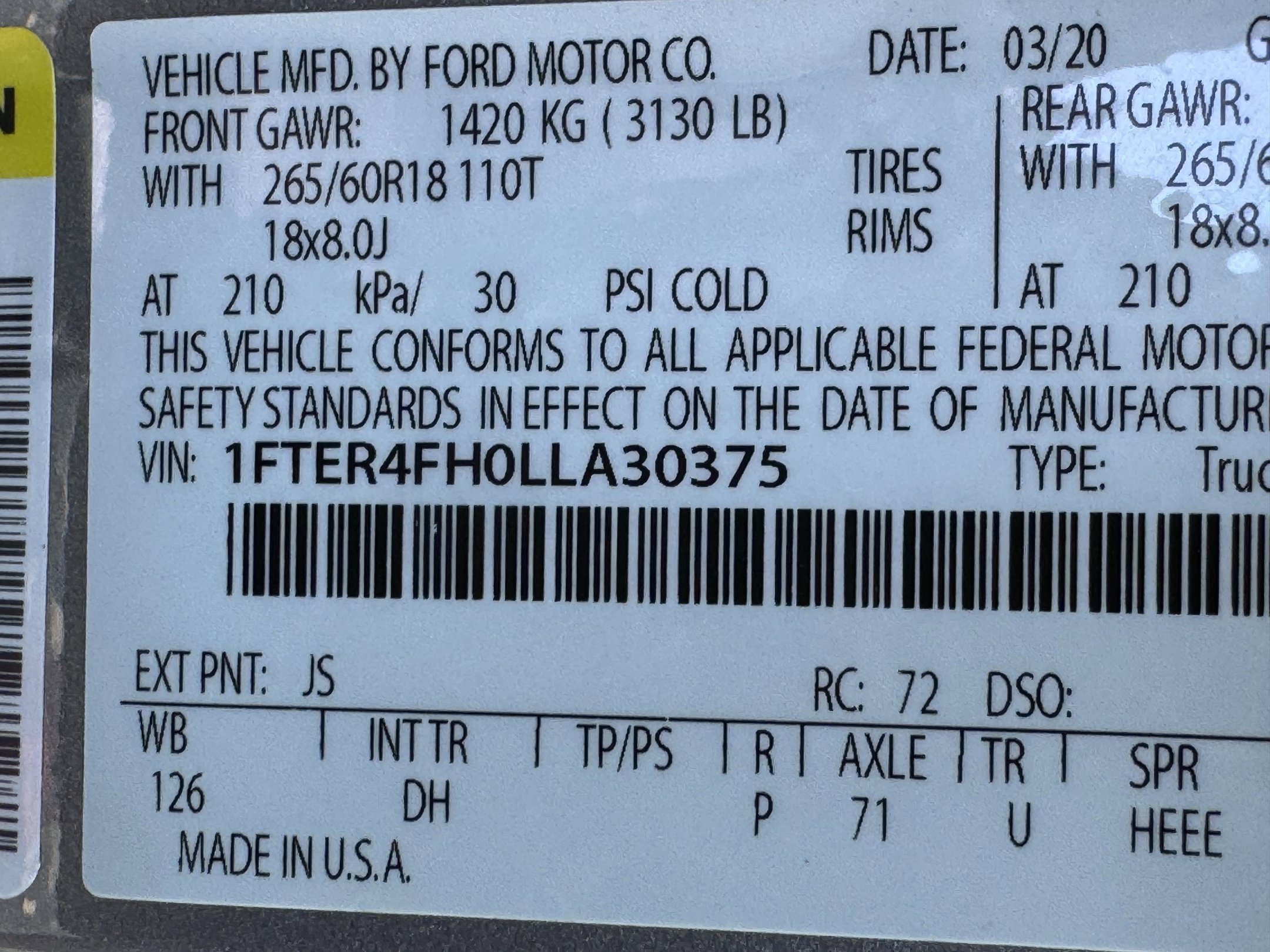 Certified 2020 Ford Ranger Lariat w/ Technology Package AWD/4WD image 28