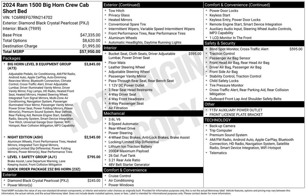 Used 2024 RAM 1500 Big Horn RWD image 2