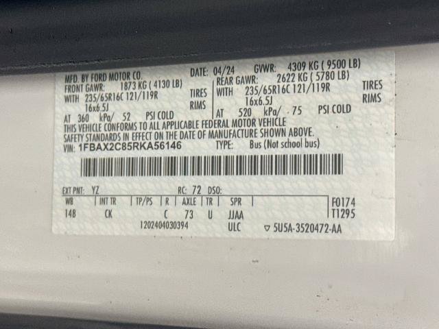 Certified 2024 Ford Transit 350 XLT RWD image 31