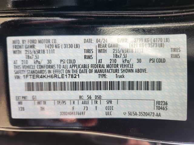 Certified 2024 Ford Ranger Lariat w/ FX4 Off-Road Package image 28