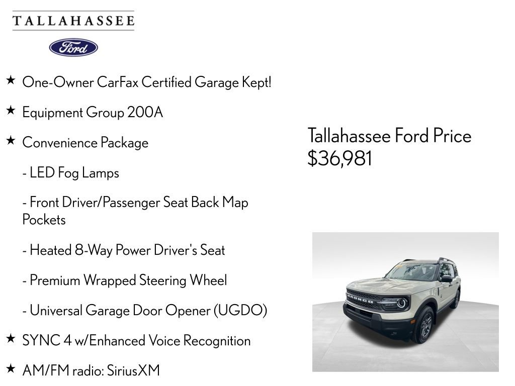Certified 2025 Ford Bronco Sport Big Bend w/ Convenience Package image 8