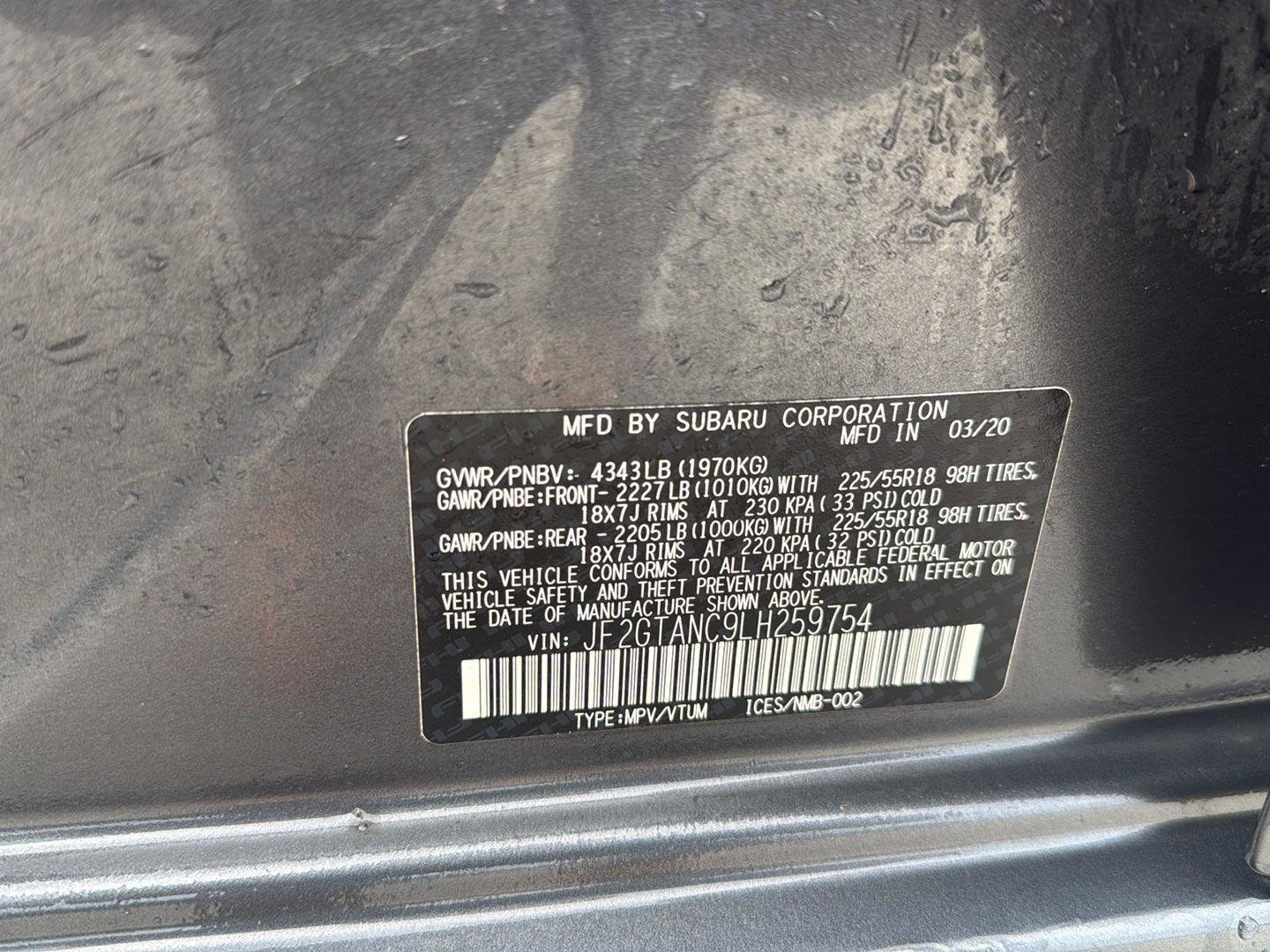 Used 2020 Subaru Crosstrek 2.0i Limited w/ Moonroof Package w/Navigation image 7