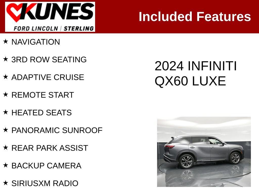 Used 2024 INFINITI QX60 Luxe AWD/4WD image 2