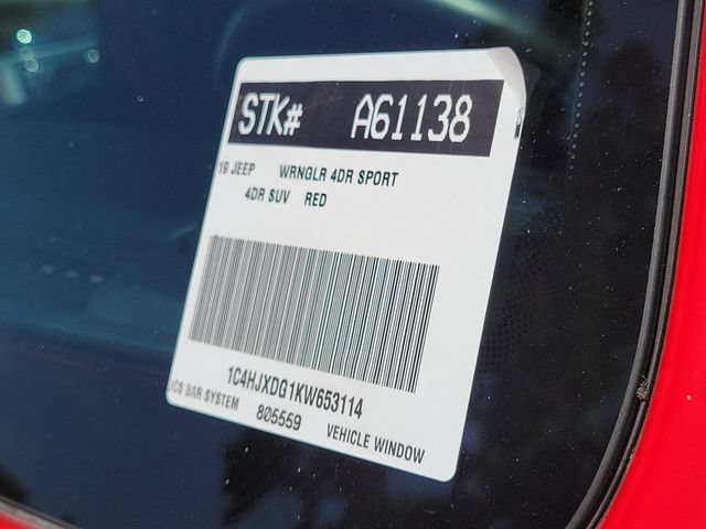 Used 2019 Jeep Wrangler Unlimited Sport S AWD/4WD image 26