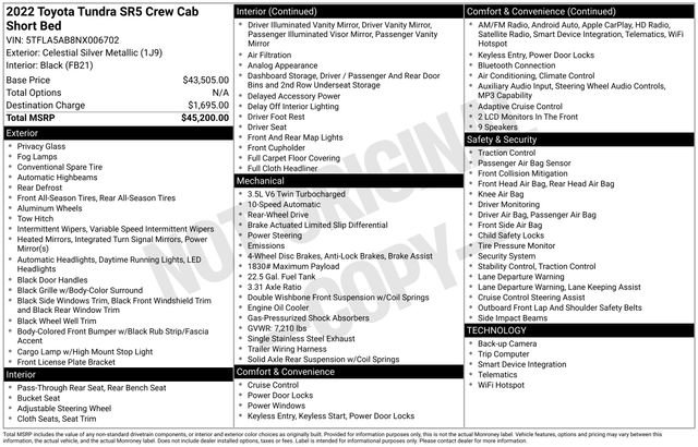 Used 2022 Toyota Tundra SR5 RWD image 34