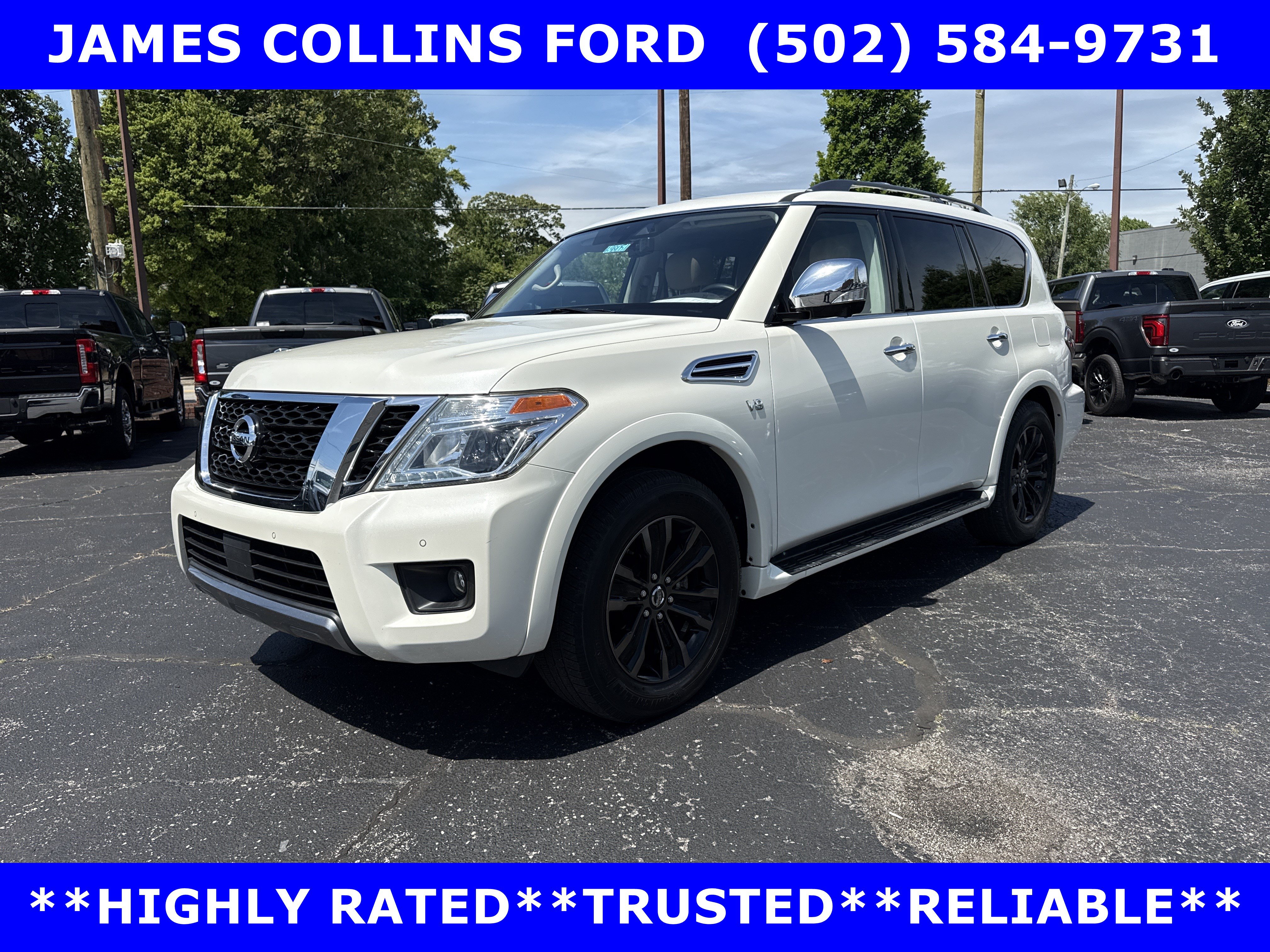 Used 2019 Nissan Armada Platinum w/ Captain's Chairs Package AWD/4WD image 3