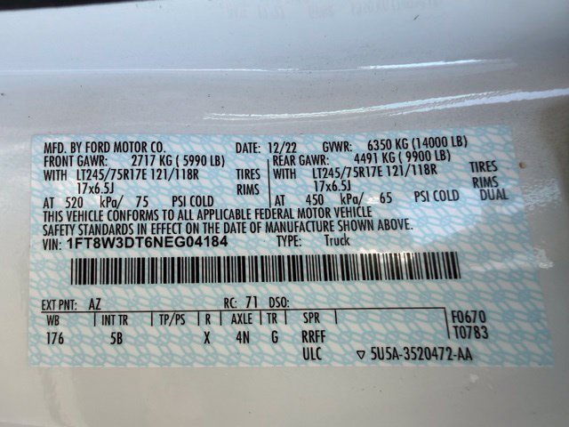 Certified 2022 Ford F350 4x4 Crew Cab DRW Super Duty image 50