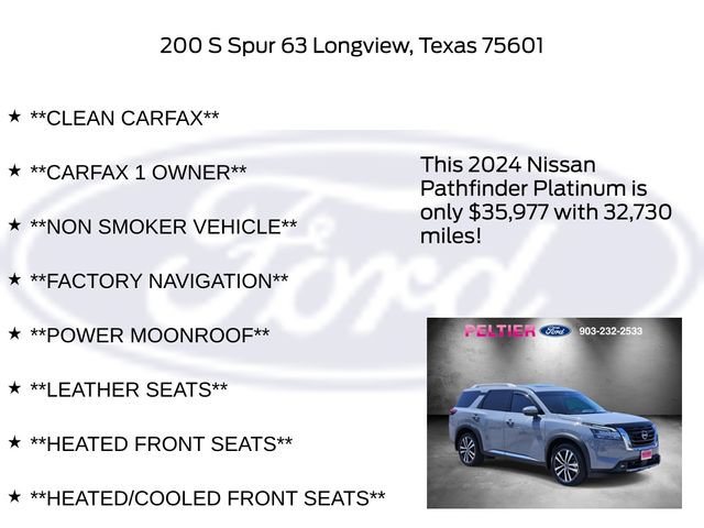 Used 2024 Nissan Pathfinder Platinum FWD image 6