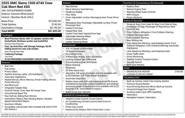 Used 2025 GMC Sierra 1500 AT4X AWD/4WD image 17