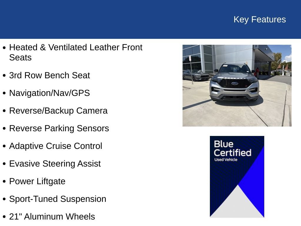 Certified 2022 Ford Explorer ST w/ ST Street Pack RWD image 36