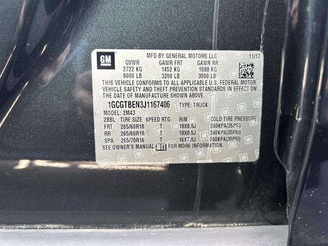 Used 2018 Chevrolet Colorado W/T w/ Custom Special Edition image 32