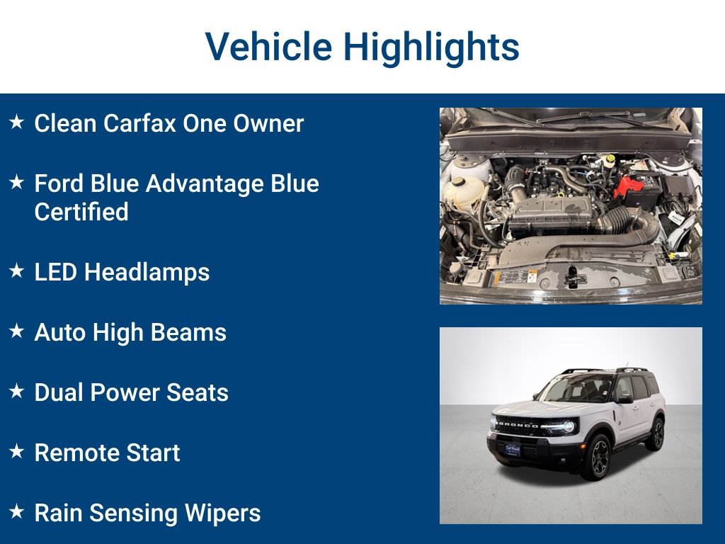 Certified 2025 Ford Bronco Sport Outer Banks AWD/4WD image 3