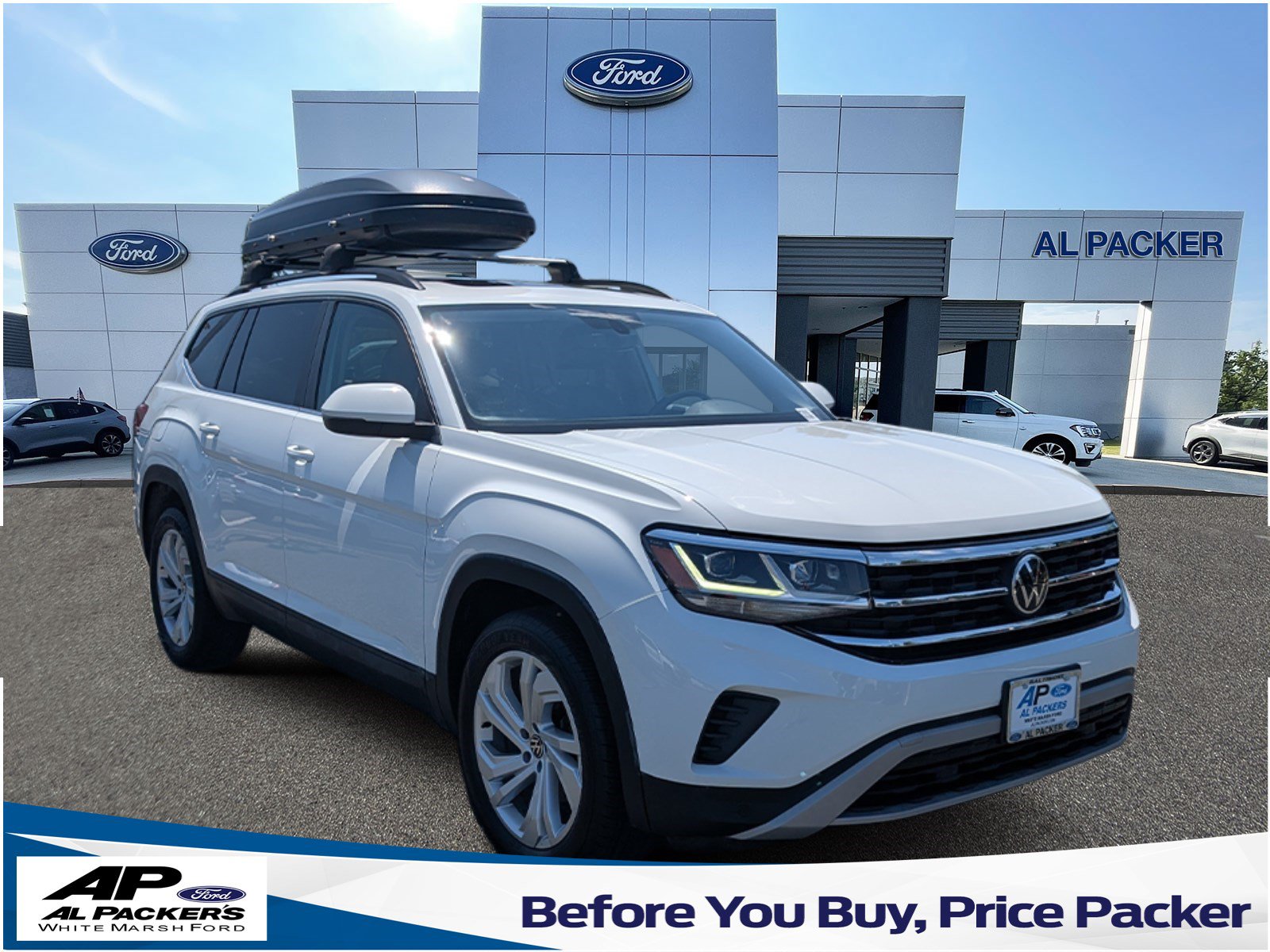 Used 2021 Volkswagen Atlas SE w/ Panoramic Sunroof Package AWD/4WD image 1