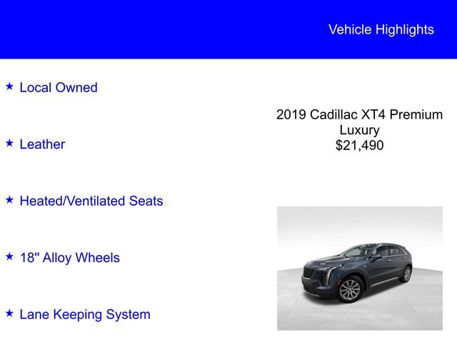 Used 2019 Cadillac XT4 Premium Luxury FWD image 2