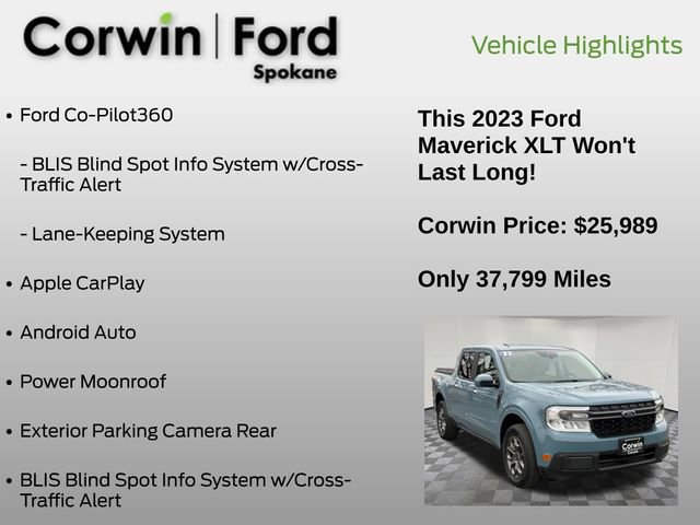 Certified 2023 Ford Maverick XLT w/ Equipment Group 300A Standard image 17