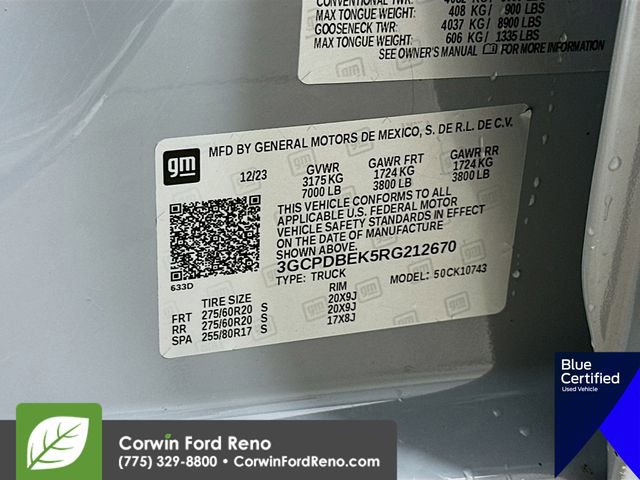 Used 2024 Chevrolet Silverado 1500 Custom AWD/4WD image 33