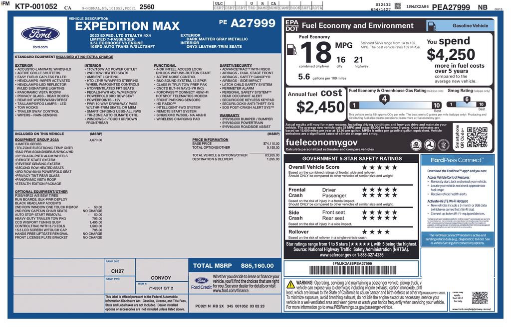 Certified 2023 Ford Expedition Max Limited AWD/4WD image 3