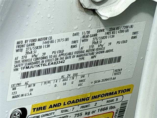 Certified 2020 Ford Expedition Limited w/ Equipment Group 301A RWD image 37