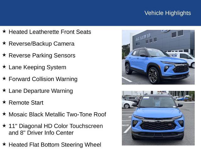 Used 2024 Chevrolet TrailBlazer RS w/ Driver Confidence Package FWD image 24