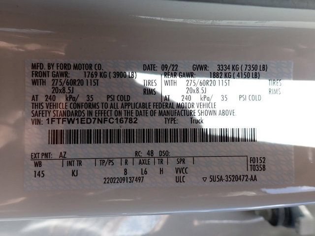 Certified 2022 Ford F150 King Ranch w/ Equipment Group 601A High AWD/4WD image 24