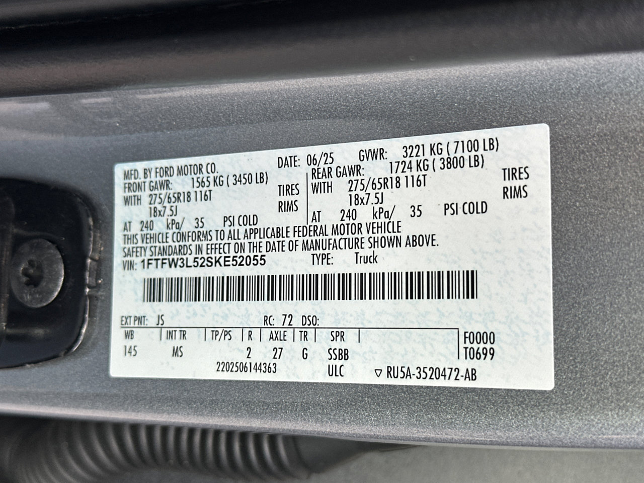 Certified 2025 Ford F150 XLT w/ Equipment Group 301A Standard AWD/4WD image 34