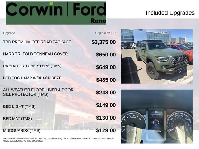 Used 2022 Toyota Tacoma TRD Off-Road w/ TRD Premium Off Road Package AWD/4WD image 3