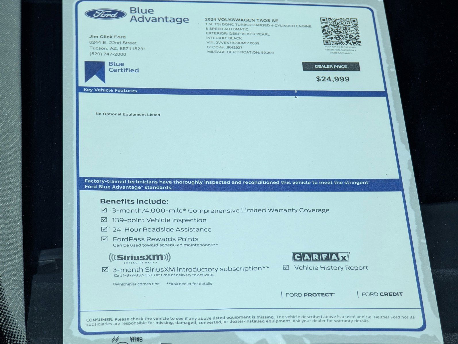 Used 2024 Volkswagen Taos SE FWD image 13