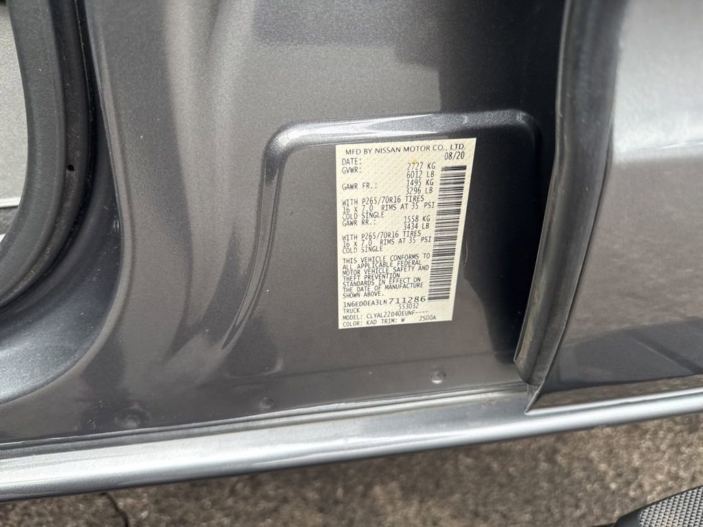 Used 2020 Nissan Frontier SV image 53