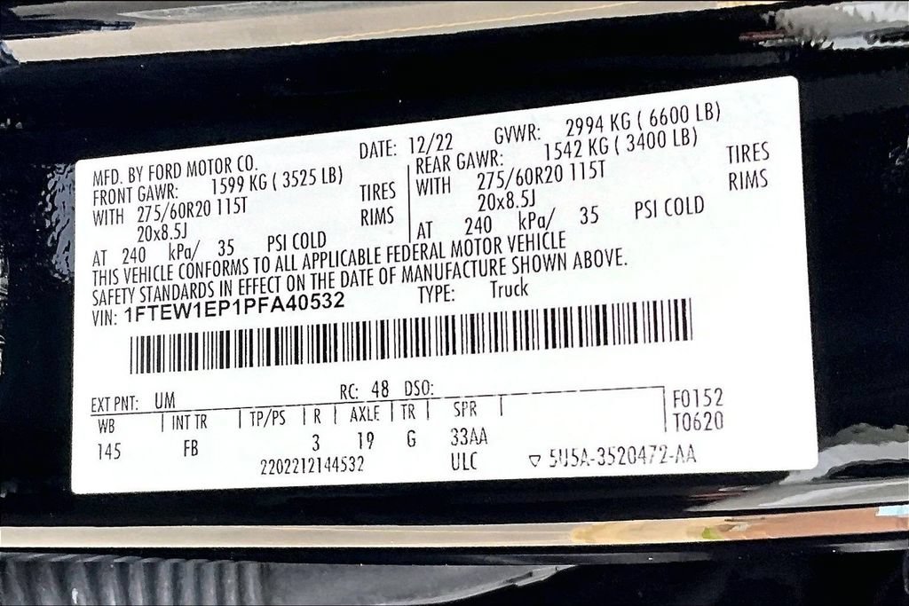 Certified 2023 Ford F150 XLT w/ Equipment Group 302A High AWD/4WD image 32