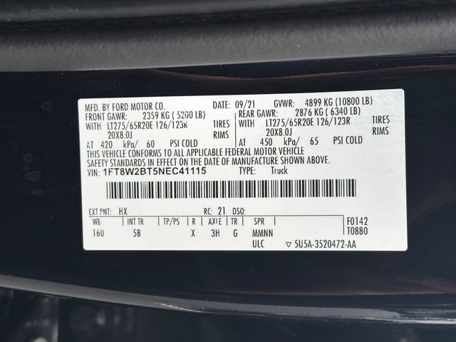 Certified 2022 Ford F250 Lariat w/ Black Appearance Package AWD/4WD image 33