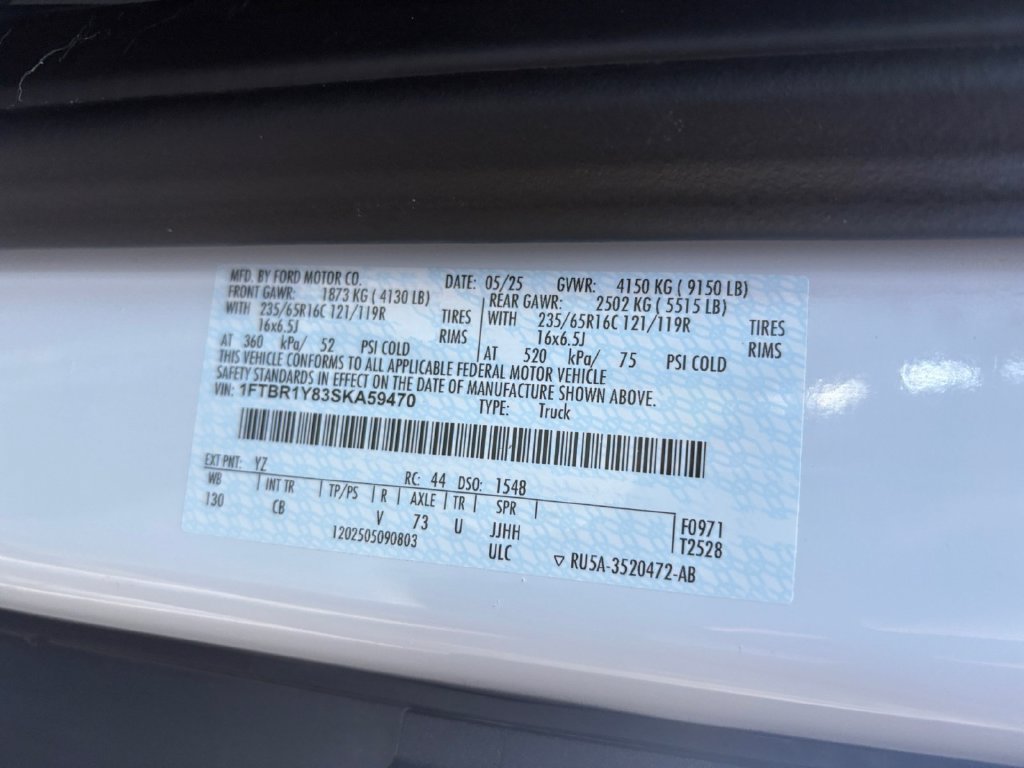 Certified 2025 Ford Transit 250 Low Roof w/ Exterior Upgrade Package RWD image 25