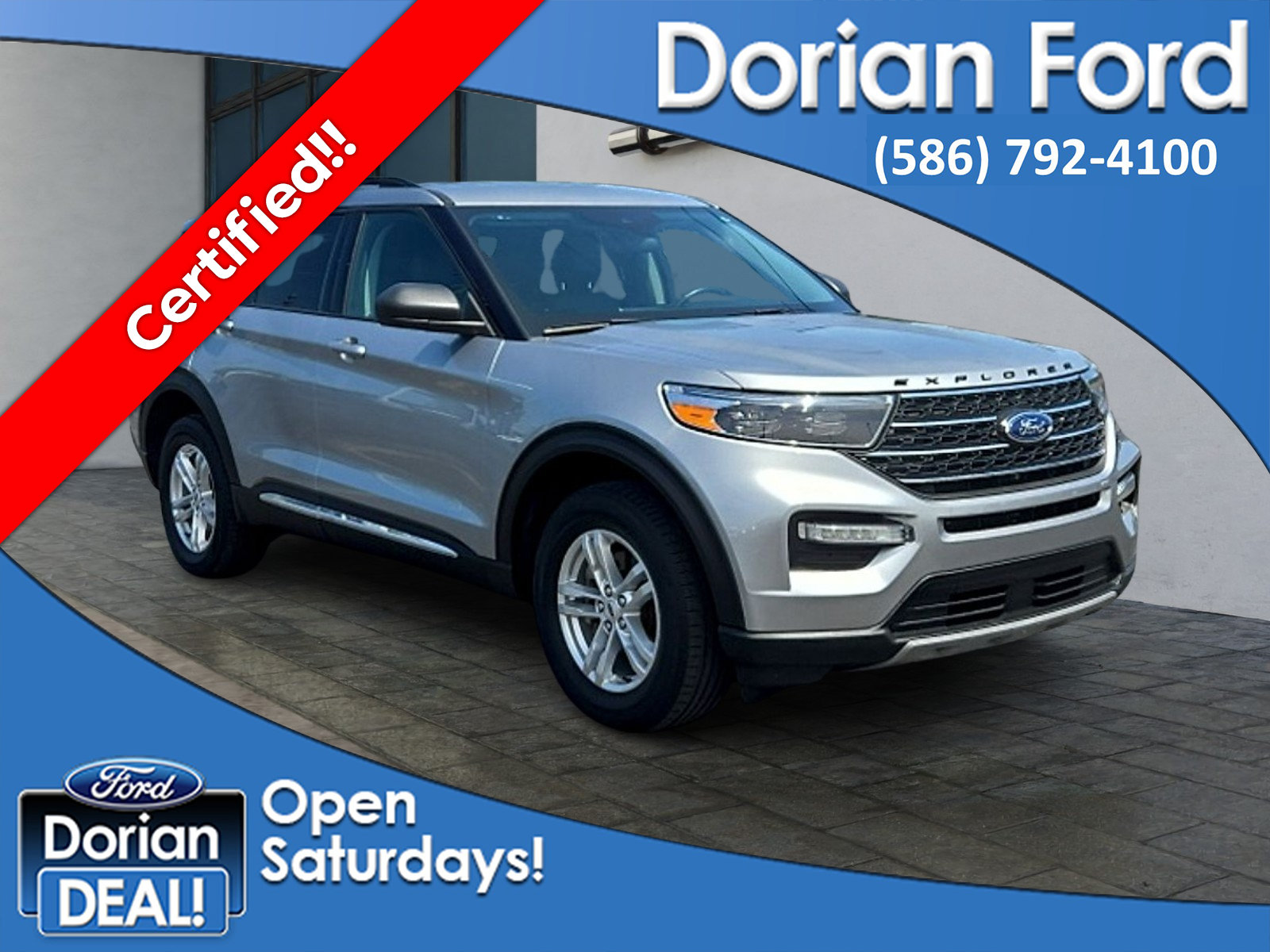 Certified 2023 Ford Explorer XLT w/ Equipment Group 202A