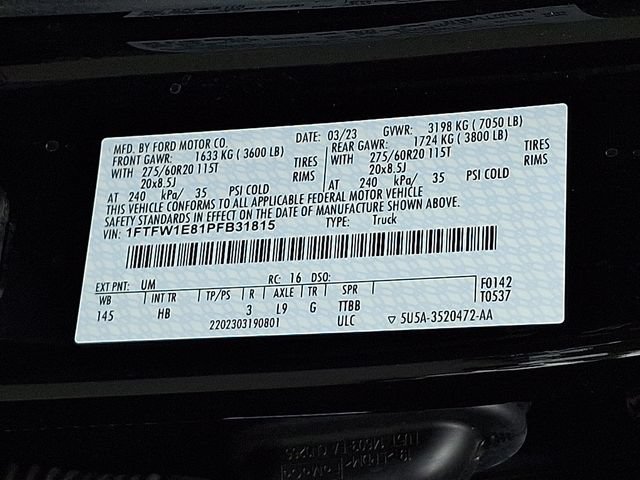 Certified 2023 Ford F150 Lariat w/ Equipment Group 502A High AWD/4WD image 30
