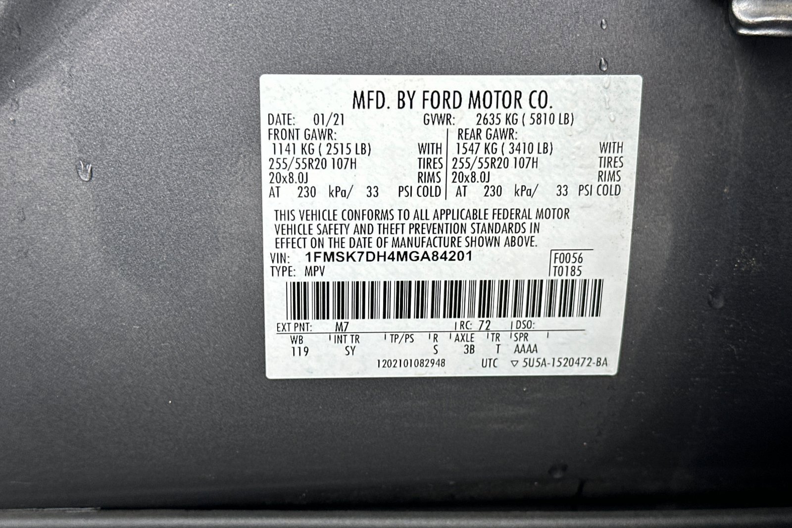 Certified 2021 Ford Explorer XLT w/ Equipment Group 202A image 34