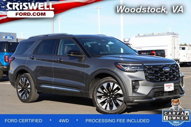 Certified 2025 Ford Explorer Platinum w/ LUX Leather Package