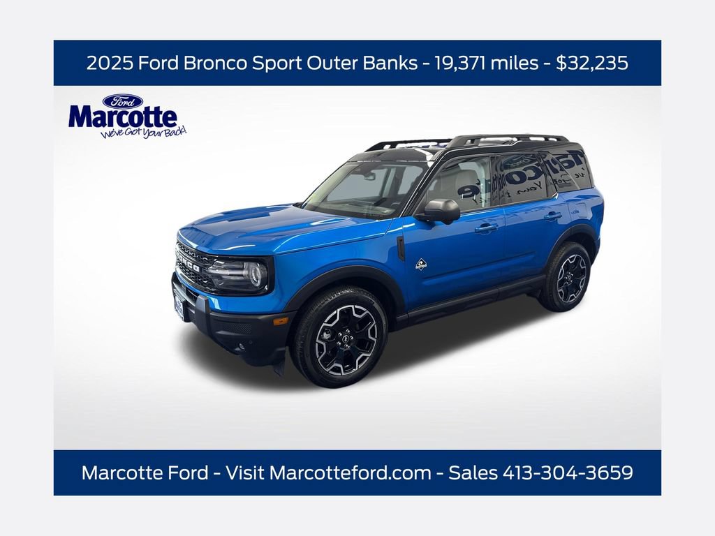 Certified 2025 Ford Bronco Sport Outer Banks w/ Outer Banks Tech Package+ AWD/4WD image 1