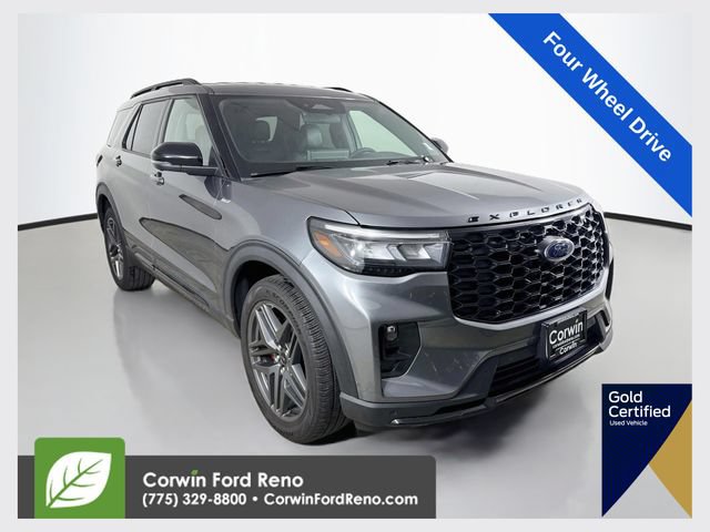 Certified 2025 Ford Explorer ST-Line w/ ST-Line Street Pack AWD/4WD 360° Tour