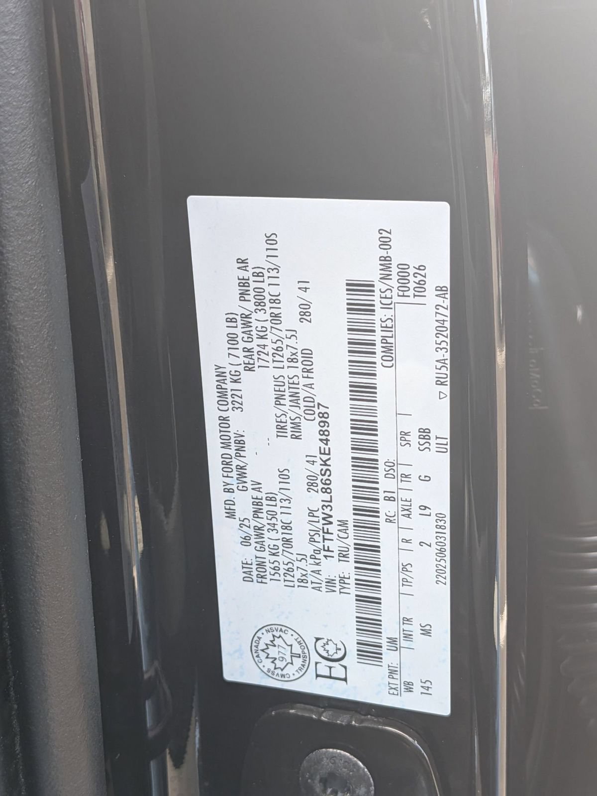 Certified 2025 Ford F150 XLT w/ Equipment Group 301A Standard AWD/4WD image 33