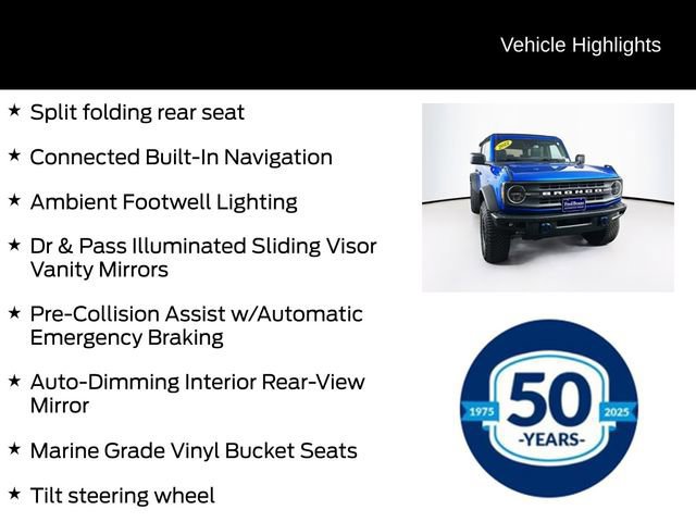 Certified 2022 Ford Bronco Black Diamond w/ Sasquatch Package image 16