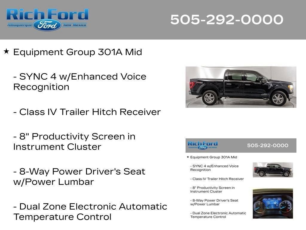 Certified 2023 Ford F150 XLT w/ Equipment Group 301A Mid AWD/4WD image 40