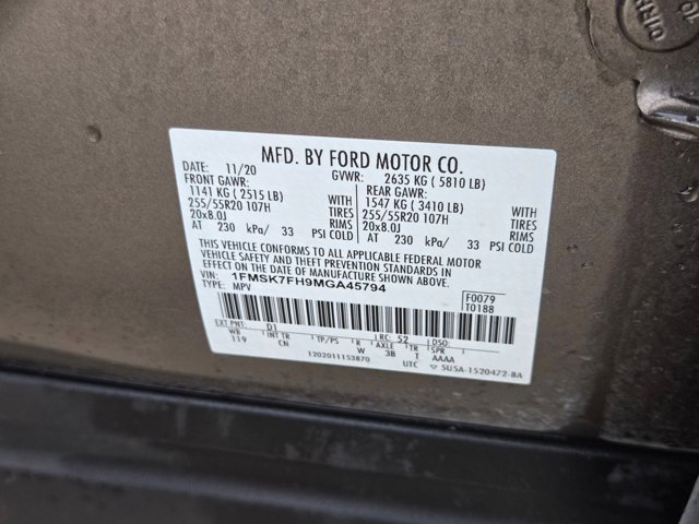 Certified 2021 Ford Explorer Limited w/ Equipment Group 301A RWD image 25