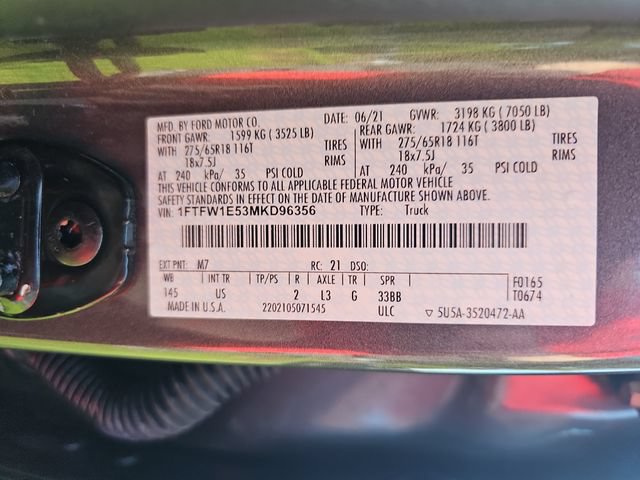 Certified 2021 Ford F150 XLT w/ Equipment Group 302A High AWD/4WD image 33