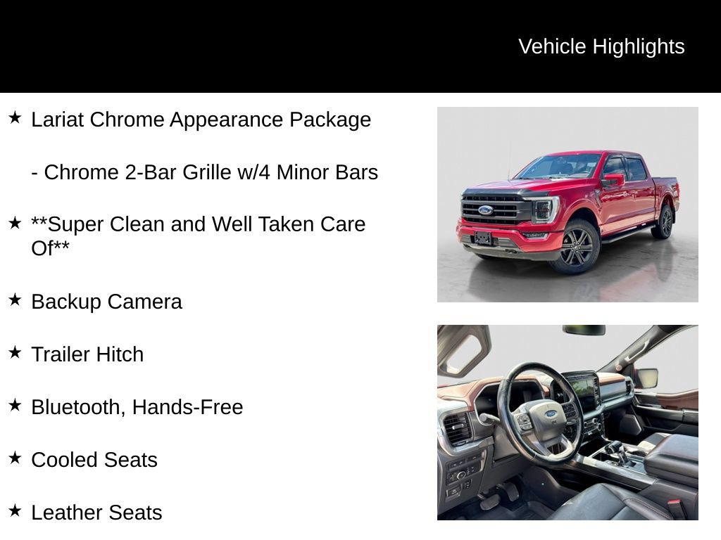Certified 2021 Ford F150 Lariat w/ Equipment Group 502A High AWD/4WD image 20