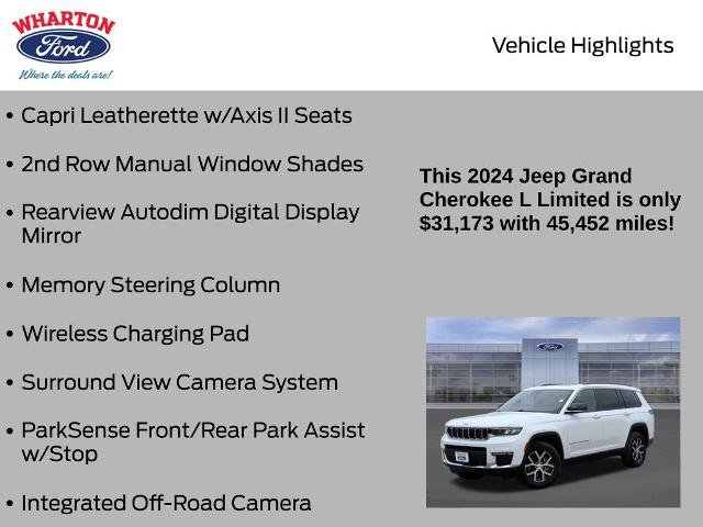 Used 2024 Jeep Grand Cherokee L Limited w/ Luxury Tech Group II AWD/4WD image 25