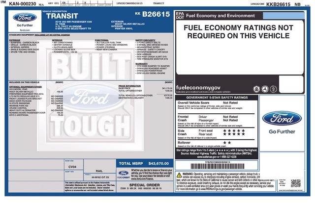 Certified 2019 Ford Transit 350 XL RWD image 36
