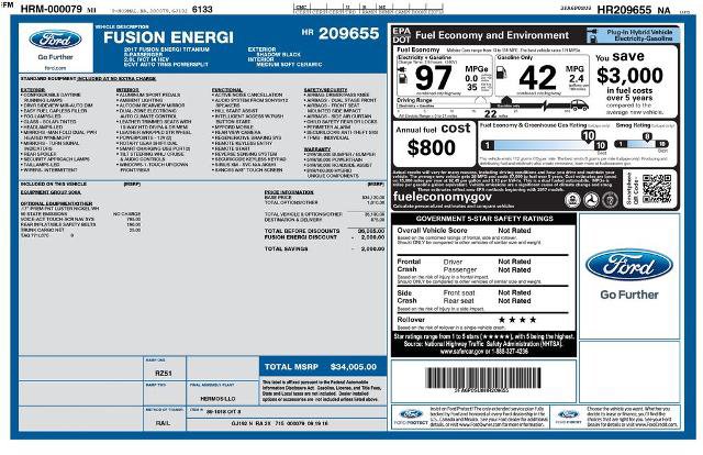 Certified 2017 Ford Fusion Energi Titanium image 2